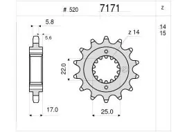 Offerta Del Giorno Pignone OgniBene Passo 520 Z 15 Denti - 36.7171.015