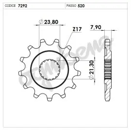 Pignone OgniBene Passo 520 Z 13 Denti - 36.7292.013 Miglior Prezzo