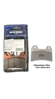 Prezzo Scontato Pastiglie freno anteriori racing Zcoo Nissin B002EX - 45B00200