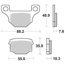 6565850 - PASTIGLIE FRENO SBS 585 HF (ORGANICA) Compra Online