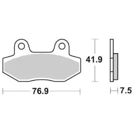 Quantità Limitata 6568140 - PASTIGLIE FRENO SBS 814 HF (ORGANICA)