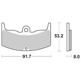 Promo Stagionale 6565520 - PASTIGLIE FRENO SBS 552 HF (ORGANICA)