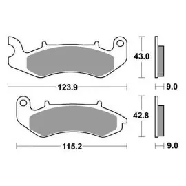 Economico PASTIGLIA FRENO SBS 961HF - bENELLI - KEEWAY 125