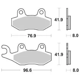 6566110 - PASTIGLIE FRENO SBS 611 HF (ORGANICA) Compra Online
