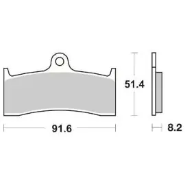 6566765 - PASTIGLIE FRENO ANTERIORE SBS 676 HS (SINTERIZZATA) Sconto