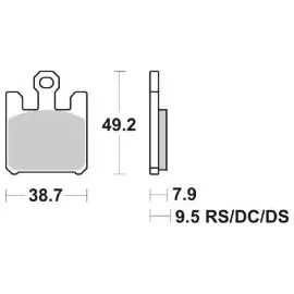 6567885 - SET 4 PASTIGLIE FRENO ANTERIORE SBS 788 HS (SINTERIZZATA) Compra Oggi Stesso
