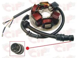 STATORE (N.3 FILI FASTOM E N.3 ATTACCHI NEL CONNETTORE) (SIM/OEM 497654-199495V) - CIF - 9162-E Nuovo Arrivo