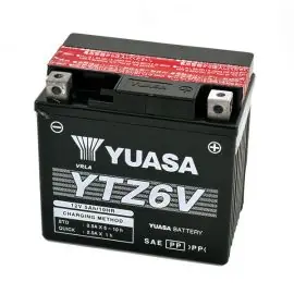 Reso Gratuito BATTERIA YUASA YTZ6V 12V-5.3AH (SIGILLATA CON ACIDO A CORREDO)