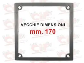 Offerta Lampo CORNICE TARGA IN PLASTICA NERA (ANTIURTO) PER TARGHE FINO AL 1998 - VECCHIE DIMENSIONI mm. 170 - CIF - 3285