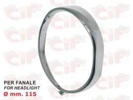 GHIERA FANALE IN ACCIAIO INOX PER FANALE ANTERIORE Ø mm.115 - CIF - 7341-C Prezzo Di Fabbrica