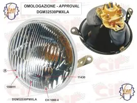 GRUPPO OTTICO ORIGINALE SIEM COMPLETO DI PORTALAMPADA - CIF - 1714-OR Soddisfatti O Rimborsati