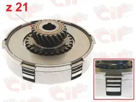 GRUPPO FRIZIONE COMPLETO MONTATO - VESPA P125X/P150X 2ª SR. - CIF - 5977-D21 Spedizione Gratuita