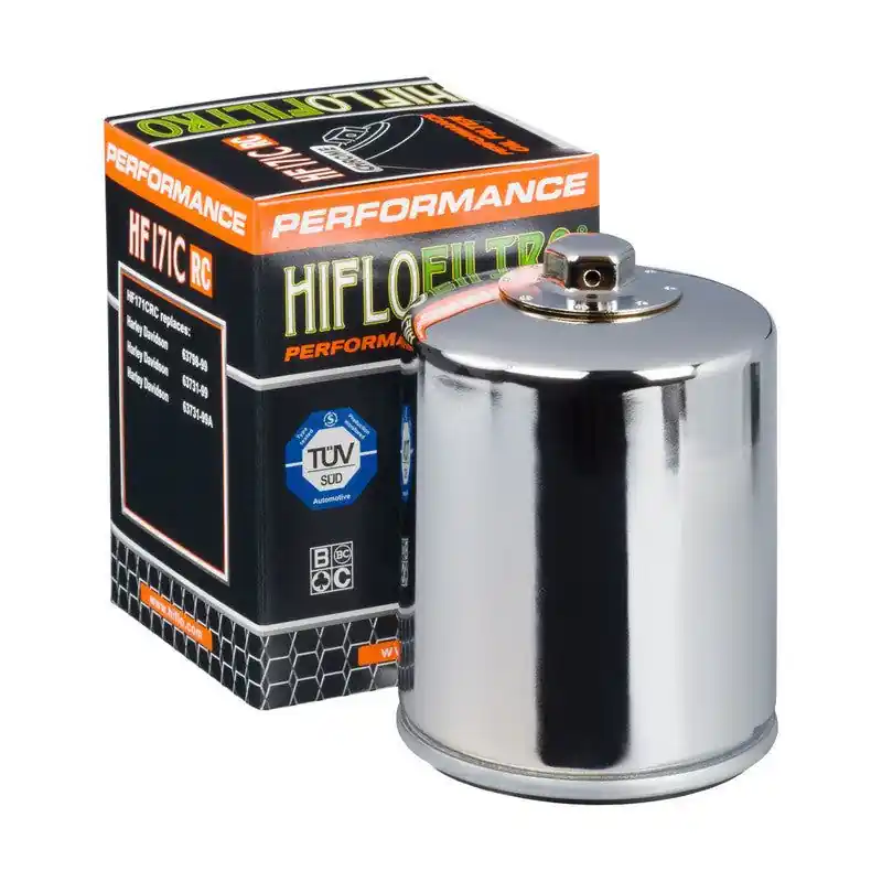 HIFLO Filtro olio HF171CRC CROMATO RACING BUEL CYCLONE, LIGHTNING, HARLEY FAT BO Must-Have