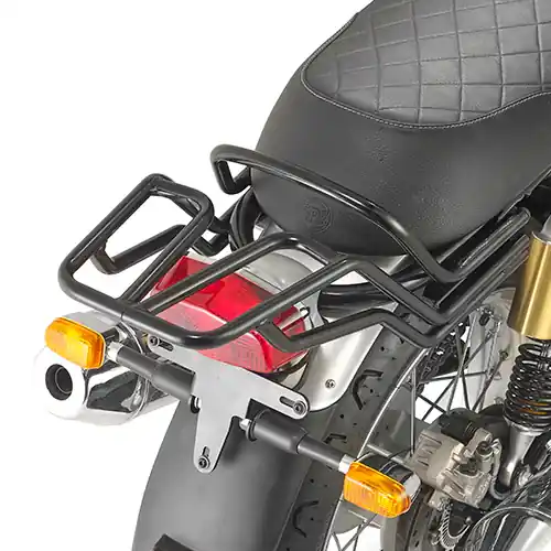 GIVI Attacco posteriore specifico per bauletto MONOLOCK®, nero lucido SR9051 per ROYAL ENFIELD INTERCEPTOR 65 Esclusivo