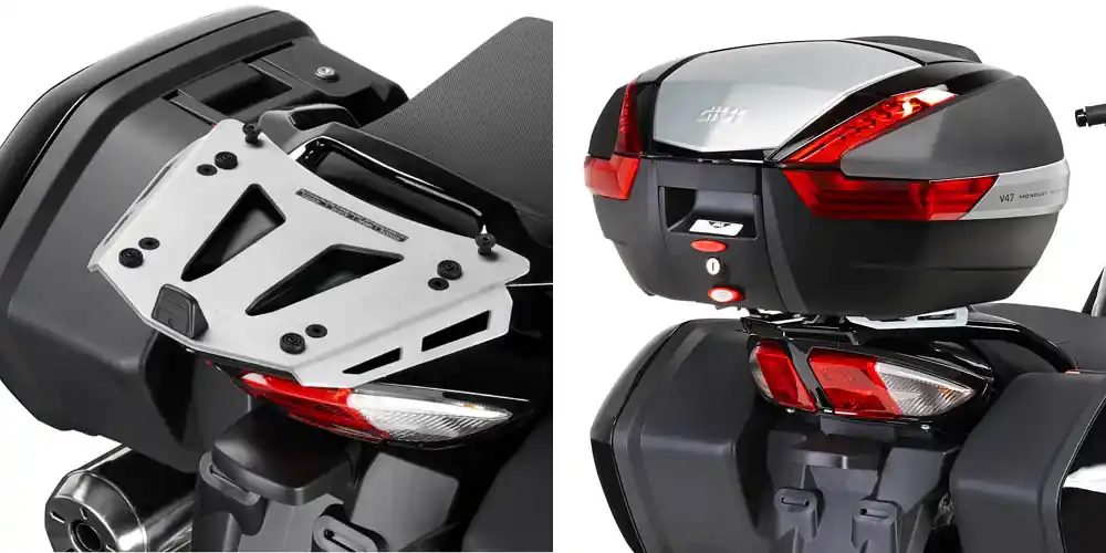 Non Perdere GIVI Attacco posteriore in alluminio anodizzato specifico per bauletto MONOKEY® SRA2109 per YAMAHA FJR1300 2006-2013