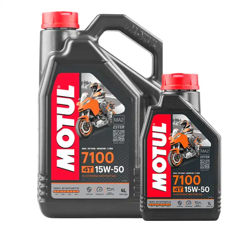 Olio Motore moto Motul 7100 15w50 Sintetico 100%, confezione da 1 litro o 4 Litri Acquista Ora