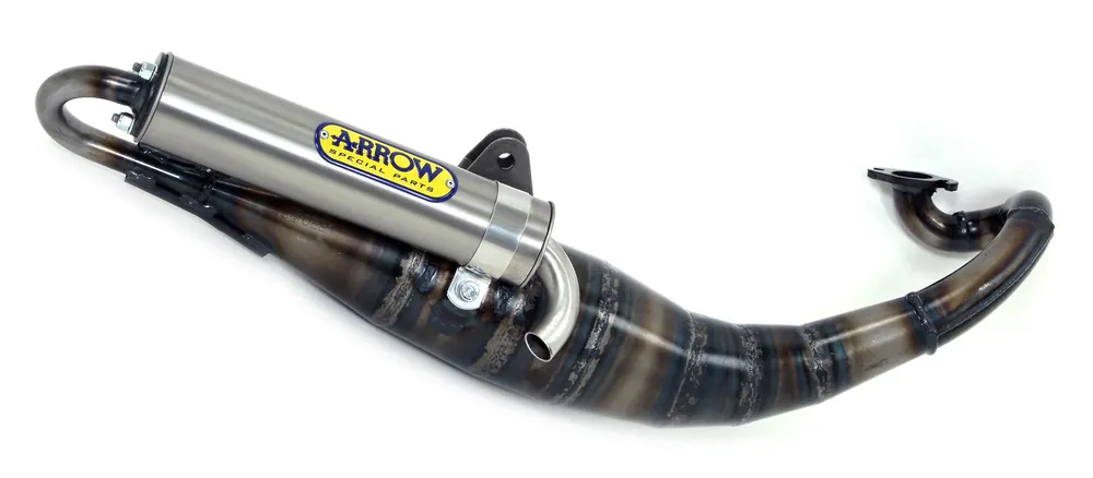 ARROW Marmitta scooter Extreme DARK"" per Malaguti F12 R PHANTOM 2007-2010 Popolare