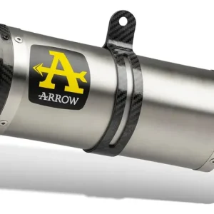 ARROW Terminali Thunder alluminio (Dx+Sx) con fondello carby per Aprilia SHIVER 750 2008-2009 Consegna Rapida