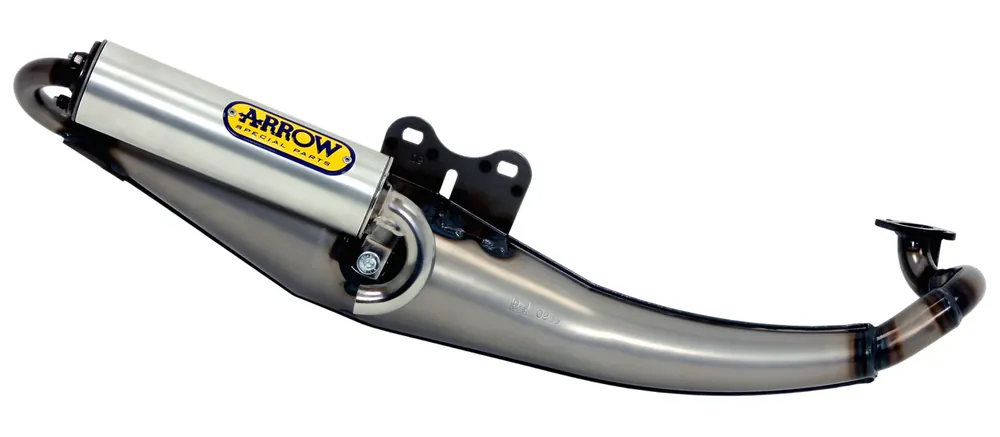 ARROW Marmitta scooter Street White"" per Aprilia SR 50 KAT 2000-2003 Direttamente Dal Produttore