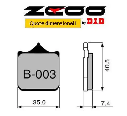 Soddisfatti O Rimborsati Pastiglie Freno ZCOO 45B00301 mescola EX-C (più pronta) per APRILIA 1 coppia per 1 disco