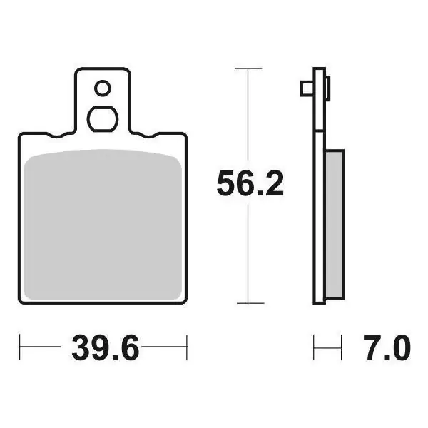 Occasione Pastiglie Freno Anteriori SBS 519 HF ORGANICA per APRILIA AF1 125 1987-1989, set per 1 disco