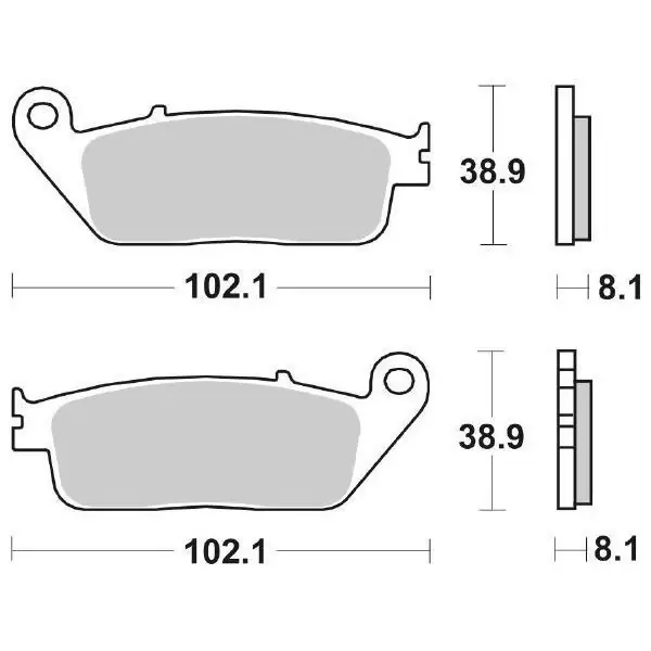 Pastiglie Freno Anteriori SBS 183 MS SINTERIZZATA per BMW C 600 Sport 2012-2015 Prezzo Scontato