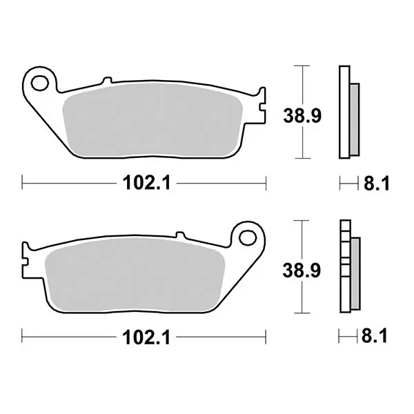Pastiglie Freno Anteriori SBS SP-EVO 627 SP per CAGIVA Grand Canyon (motore Ducati 900 2v) 1998-2000 Più Venduto