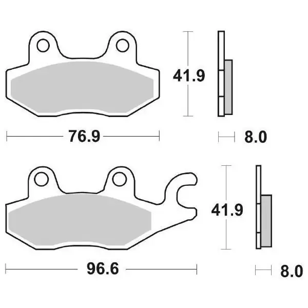 Spedizione Espresso Pastiglie Freno Anteriori SBS YAMAHA XTZ750 ANT per KAWASAKI Ninja 125 2019-2022