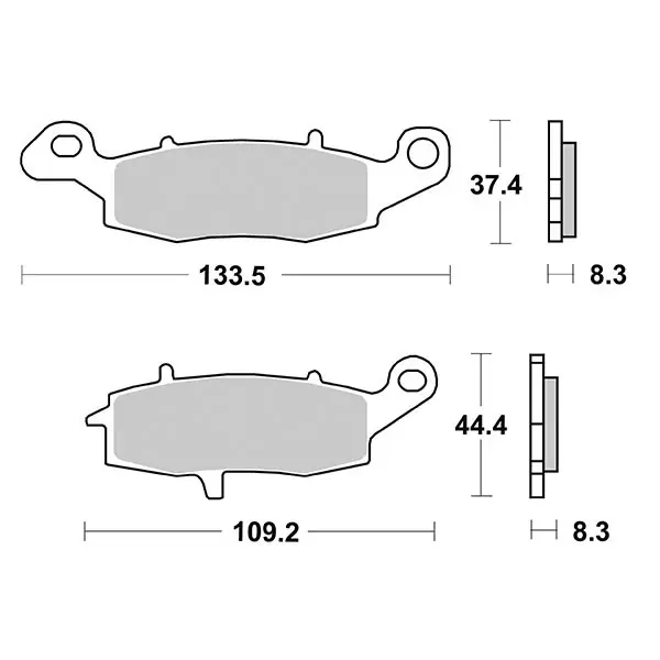 Promozione Esclusiva Pastiglie Freno Anteriori SBS SP KAWASKI-SUZUKI per KAWASAKI W 800 2010-2021