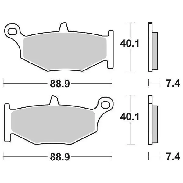 Pastiglie Freno Posteriori SBS RQ SUZUKI, set per 1 disco Prezzo Di Fabbrica