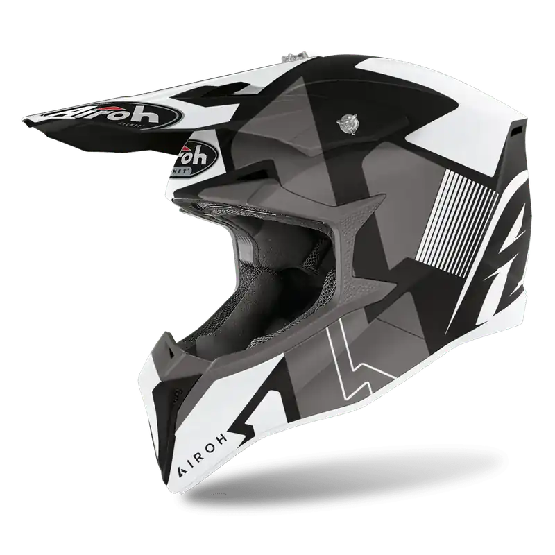 AIROH WRAAP Casco Cross Moto enduro Economico grafica RAZE Novità