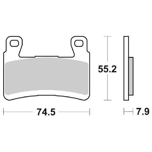 Prezzo Scontato Pastiglie Freno Anteriori SBS HS KAWASAKI ZX636 NINJA 13 per KAWASAKI ZX-6R (600/636) 2013-2021