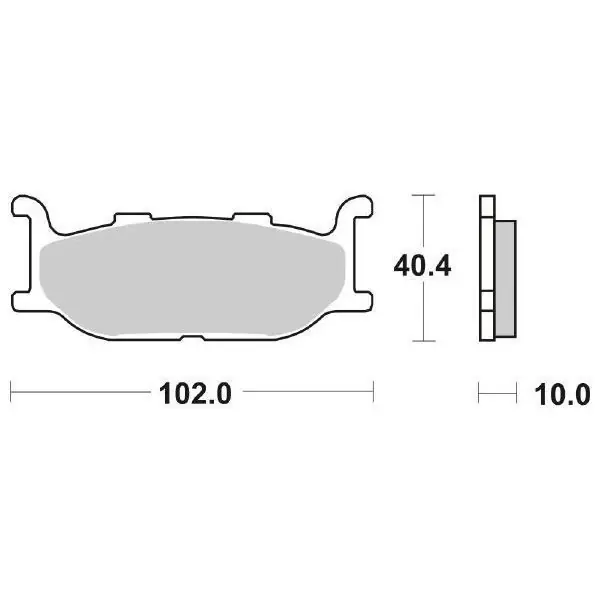Pastiglie Freno Anteriori SBS YAMAHA DIVERSION ANT per YAMAHA XV 950 / R (Bolt) 2014-2021 Offerta Lampo