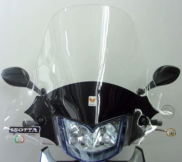 ISOTTA Parabrezza media protezione per KYMCO PEOPLE S 300 2008 - 2013 CON SERIGRAFIA ANTI REFRAZIONE SOLARE Promozione Esclusiva
