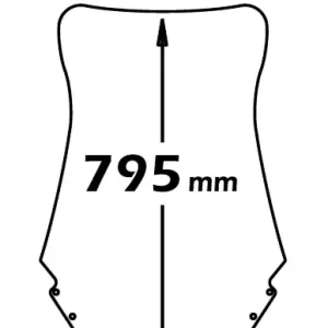 ISOTTA Parabrezza tipo originale ALTO per Yamaha MAJESTY 400 2004>2008 Offerta Lampo