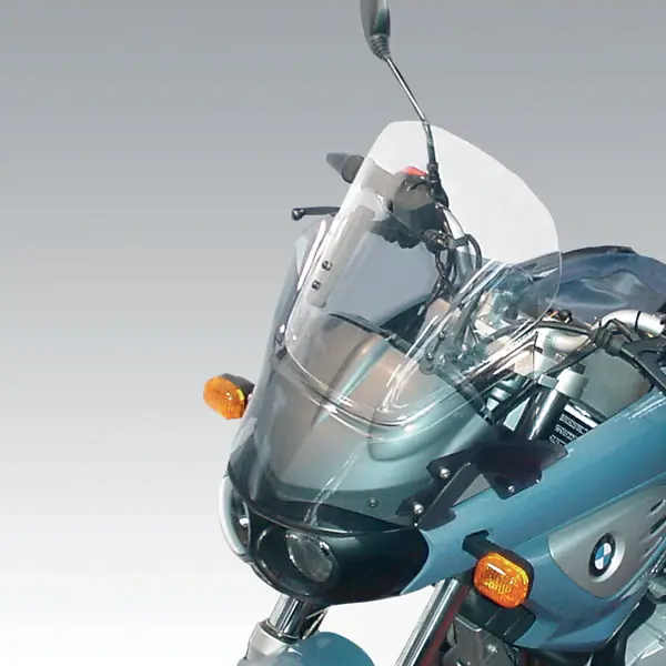 Esclusivo ISOTTA CUPOLINO regolabile FONDO FUME + CUPOLINO SUPERIORE BASSO TRASPARENTE PER BMW F 650 CS SCARVER 2002-2004