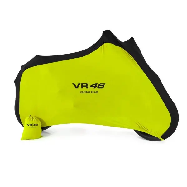 Più Venduto BARRACUDA VR46 telo coprimoto da interno Giallo e Nero con logo VR|46