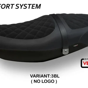 Più Venduto Rivestimento sella compatibile Kawasaki Z 900 RS (18-23) modello Natal Total Black velvet comfort system