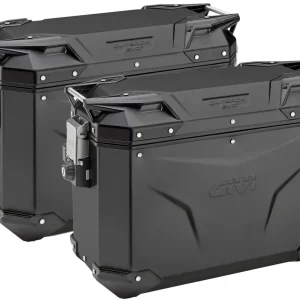 Popolare GIVI Coppia Valigie Laterali Trekker Outback 37 Evo Black Line Moto OBKE37BPACK2