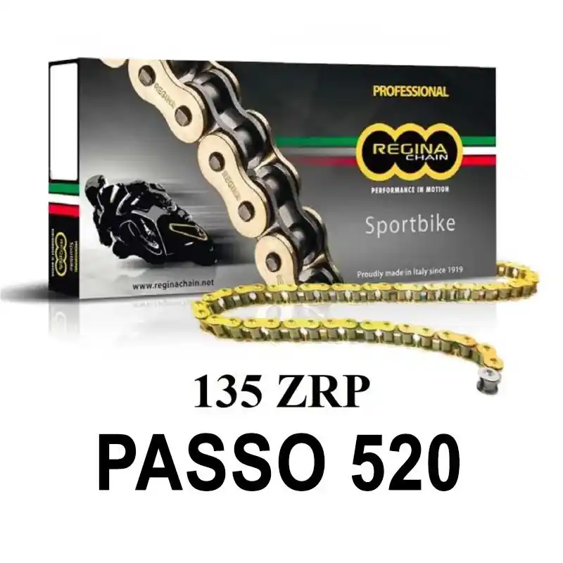 REGINA Catena 135ZRP 110 maglie passo 520 - Oro APRILIA RSV4 1000 APRC R 2012 -2013 Nuova Collezione