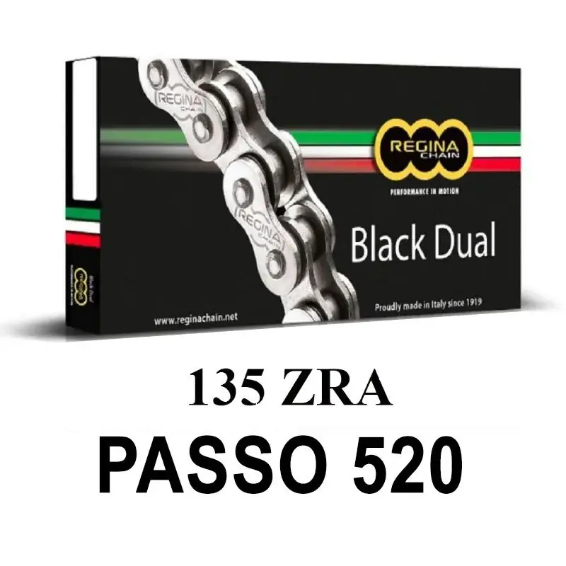 Prezzo Conveniente REGINA Catena 135ZRA 108 maglie passo 520 - Nera