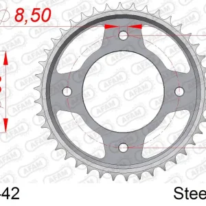 Must-Have Corona AFAM 10235-42 in acciaio passo 428 HONDA CBF 125 M 2009  -2016