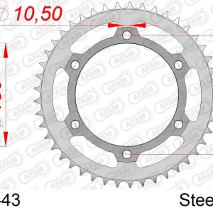 A Buon Prezzo Corona AFAM 10501-43 in acciaio passo 520 HONDA FX 650 VIGOR 1999  -2003