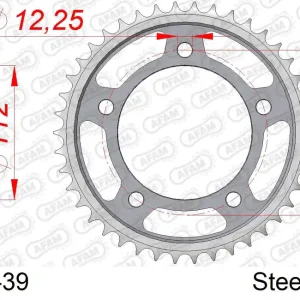 Esclusivo Corona AFAM 10508-39 in acciaio passo 530 HONDA CB 1100 A ABS 2013