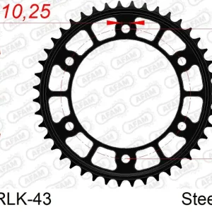 Corona AFAM 10618RLK-43 in acciaio passo 520 HONDA CBR 1000 RA FIREBLADE C-ABS 2017  -2019 Occasione