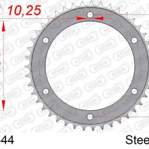 Corona AFAM 10628-44 in acciaio passo 525 HONDA CB 1000 R 2018  -2023 Esclusivo