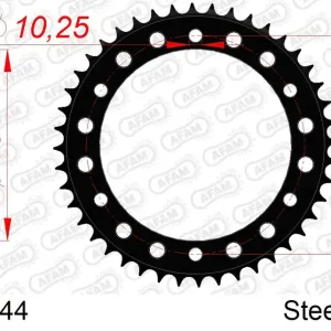 Consegna Rapida Corona AFAM 10801-44 in acciaio passo 530 HONDA CB 1000 R 2009  -2015