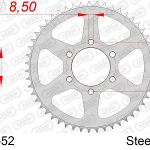 Subito Disponibile Corona AFAM 12208-52 in acciaio passo 428 YAMAHA XT 350 1985 -1998