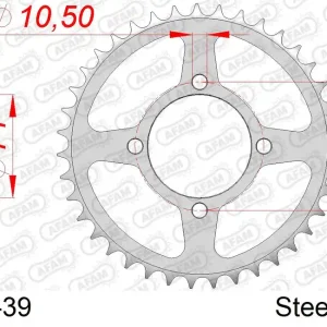 Direttamente Dal Produttore Corona AFAM 12303-39 in acciaio passo 530 YAMAHA RD 350 LC 1980 -1982