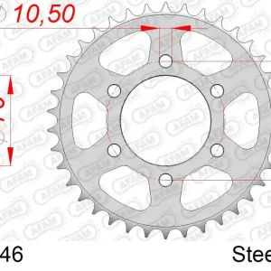 Corona AFAM 14503-46 in acciaio passo 530 SUZUKI GS 550 L 1983  -1986 Offerta Del Giorno